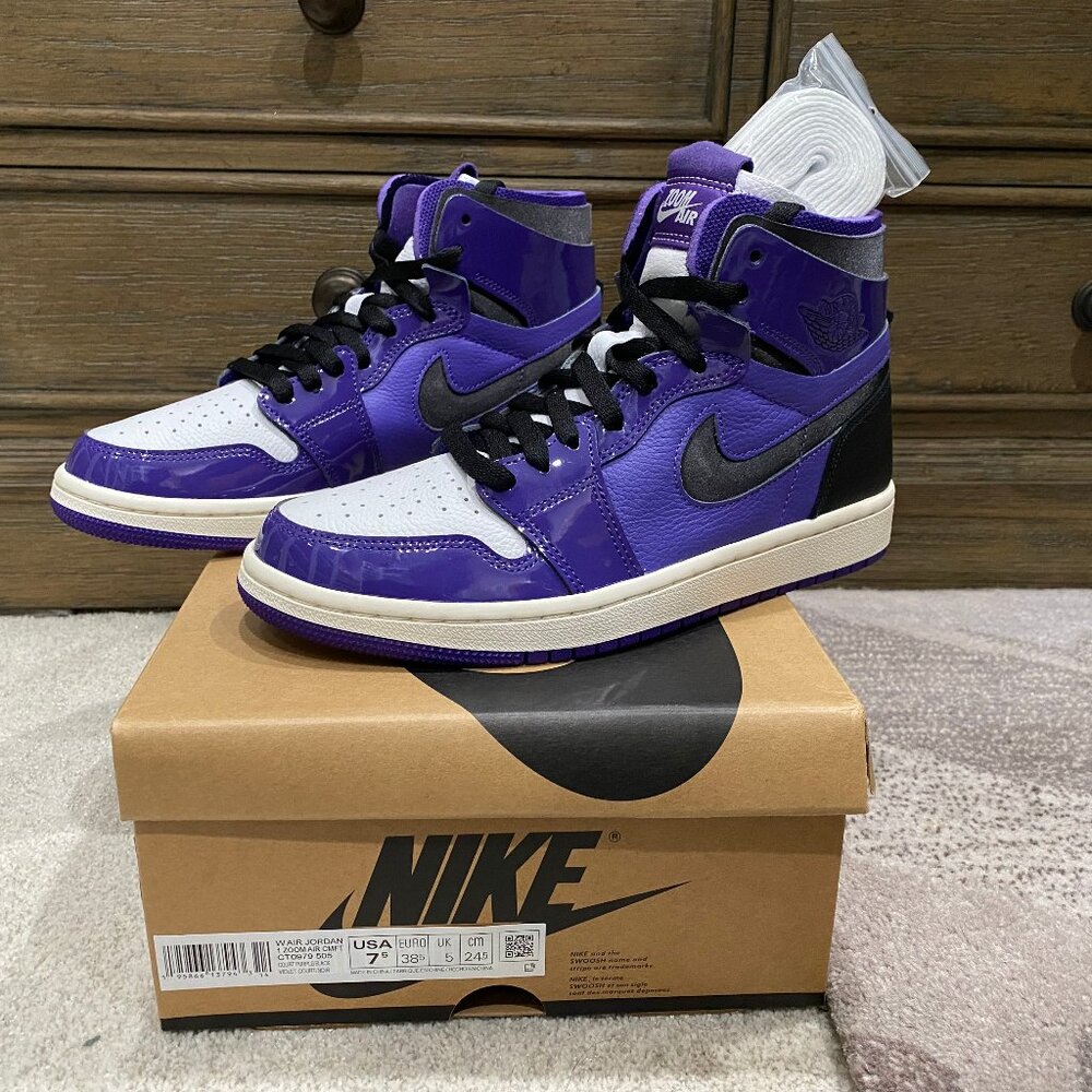 Nike Air Jordan 1 Zoom CMFT Purple Patent - Women's 7.5